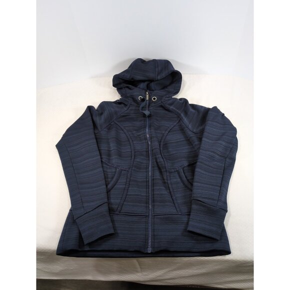 Athleta Hoodie Women's Medium Full Zip Blue Sweatshirt Long Sleeve - Picture 1 of 9